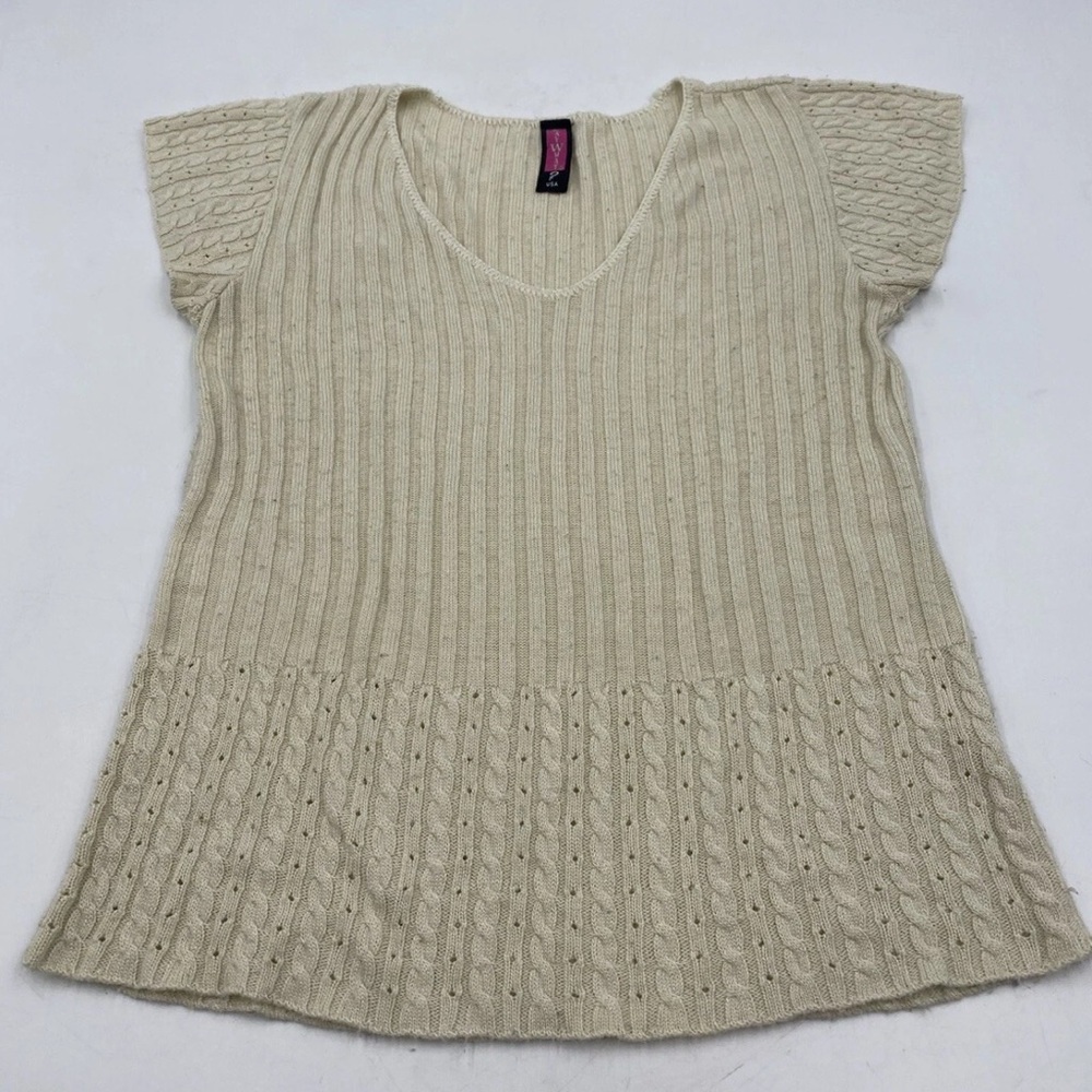 Y2k knit v-neck top
